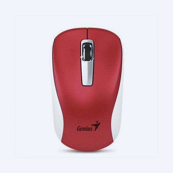 Mouse Óptico Genius Blue Eye NX-7010, USB, 3 Botones, Blanco/Rojo