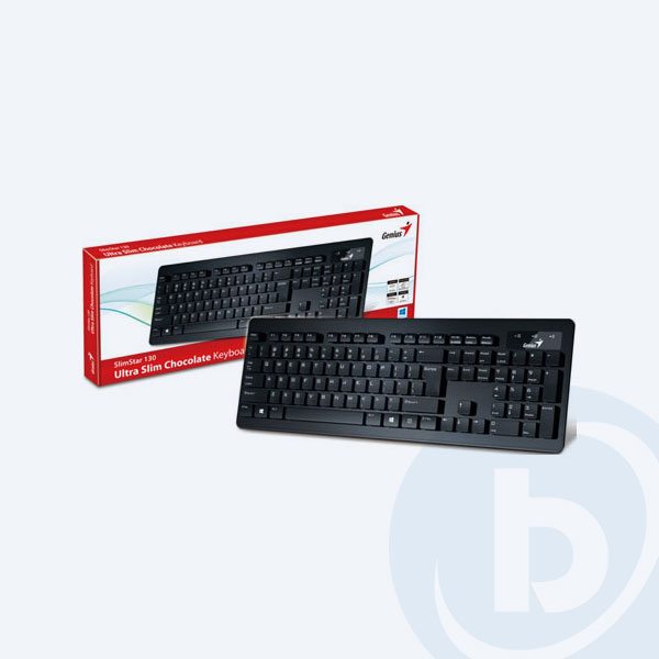 31300714102 - Teclado Genius Slimstar 130, Al&aacute;mbrico, USB, Negro