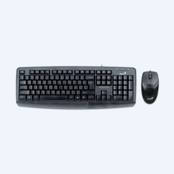 Combo Cableado Genius Básico KM-110X, Teclado y Mouse, USB, Negro
