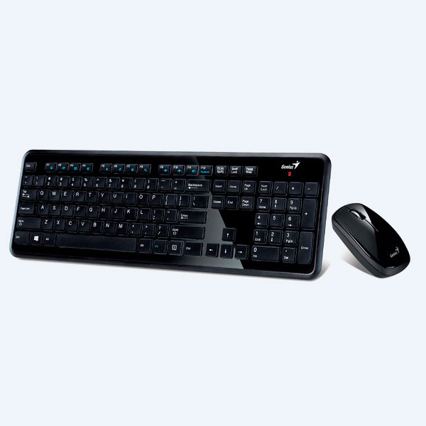 Combo Inalámbrico Genius I8050, Teclado y  Mouse, USB, Negro, tecla para Facebook