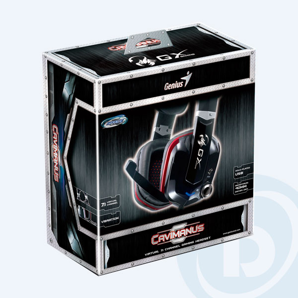 31710043101 - Aud&iacute;fonos Genius GX HS-G700 Cavimanus, Diadema con Micr&oacute;fono, Gamer / Negro