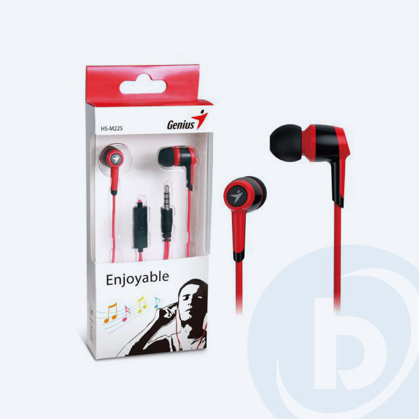 31710193102 - Aud&iacute;fonos Genius HS-M225, Al&aacute;mbrico, Rojo