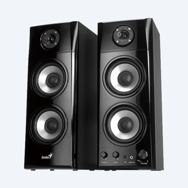31730936100 - Bocinas Genius SP-HF1800A, 2 Canales, 50 Watts, 3.5MM ,Negro