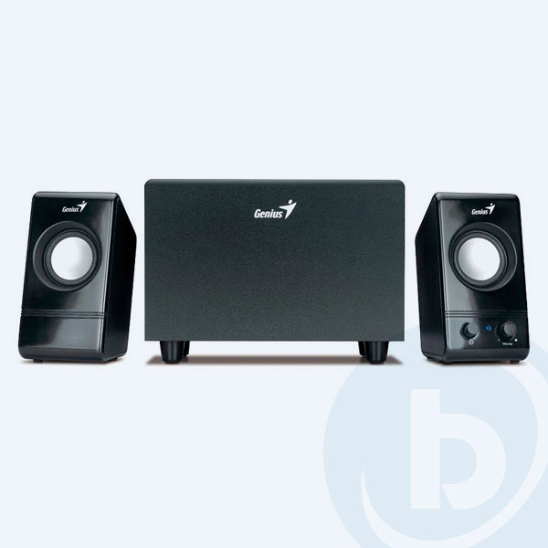 31730942101 - Bocinas Genius SW-2.1 200, 2.1 Canales, 6 Watts, Negro