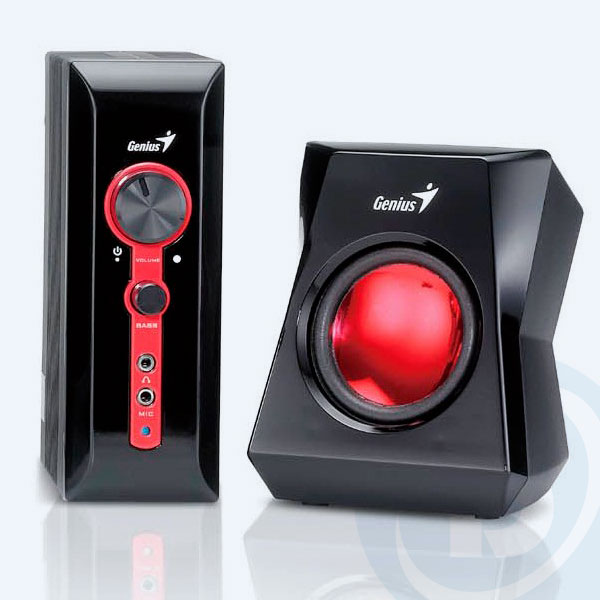 31730980101 - Bocinas Genius SW-G2.1 1250, 2.1 Canales, 38 Watts, Entrada Micrófono, Negro