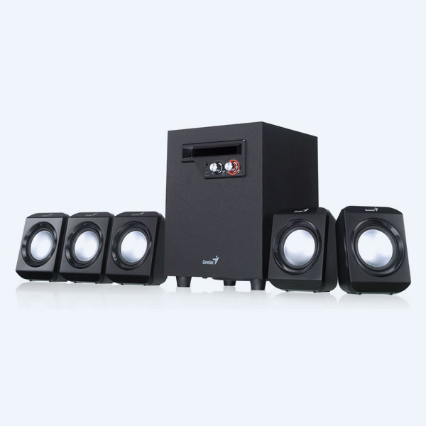 31731004101 - Bocinas Genius SW-5.1 1020, 5.1 Canales, 26 Watts, Negro