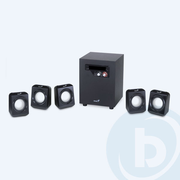 31731004101 - Bocinas Genius SW-5.1 1020, 5.1 Canales, 26 Watts, Negro