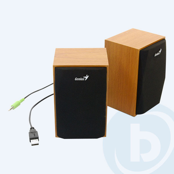 31731053100 - Bocinas  Genius SP-HF150, 4W, color madera 