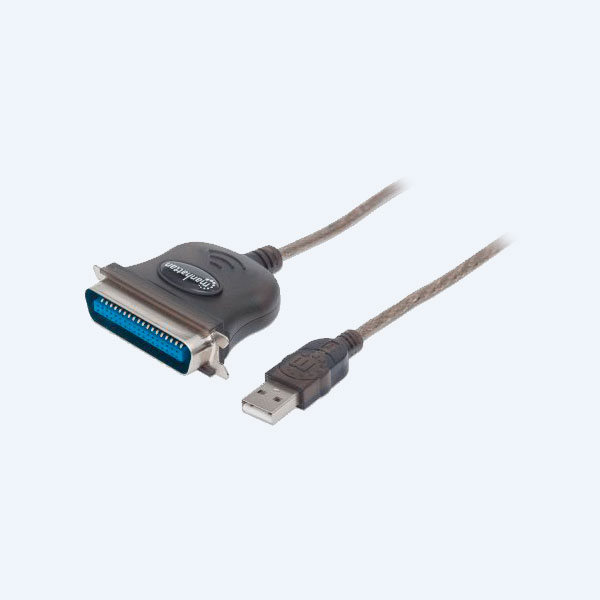 Cable Convertidor Manhattan, USB a Paralelo (Cen36 Macho), 1.8m, P/impresora