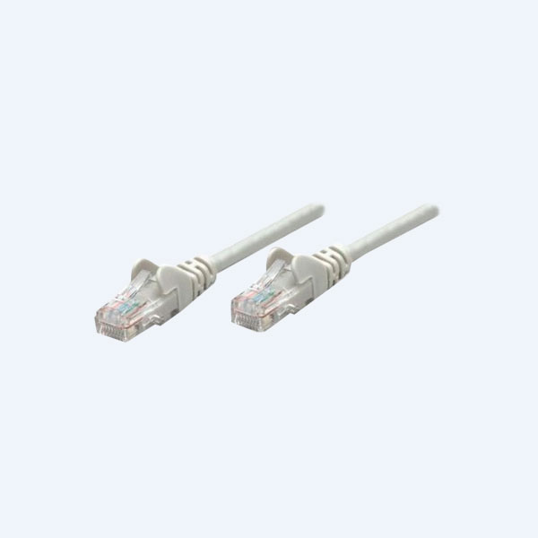 Cable de red o Patch Cord, Cat 5e, UTP, RJ-45 Macho / RJ-45 Macho, 2 m, Gris