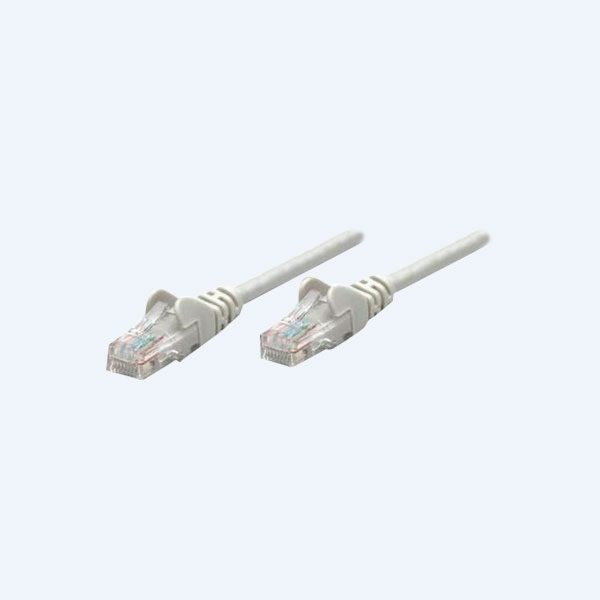 Cable de Red o Patch Cord, Categoría 5e, UTP, RJ-45 Macho / RJ-45 Macho, 15.0m, Gris