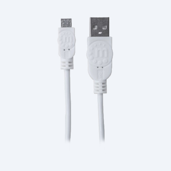 Cable USB 2.0 Manhattan 323987, 1M, Micro USB, Blanco