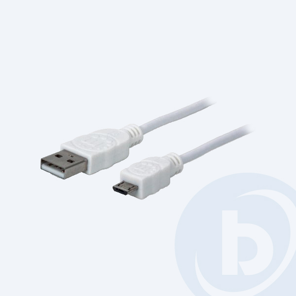 323987 - Cable USB 2.0 Manhattan 323987, 1M, Micro USB, Blanco