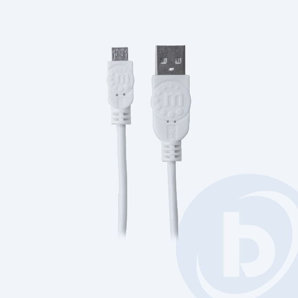 324069 - Cable USB 2.0 Manhattan 324069, 1.8M, Micro USB, Blanco