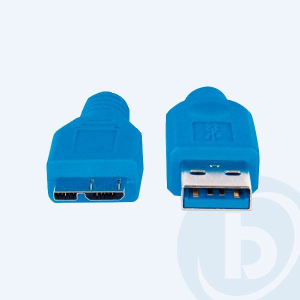 325424 - Cable USB 3.0 Manhattan, A Macho / Micro B Macho, 2m, Azul