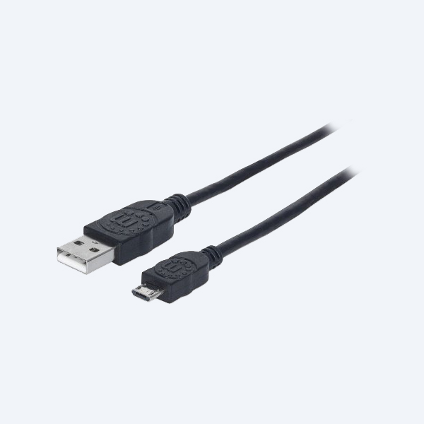 Cable USB 2.0 Manhattan 325684, 3m, Micro USB, Negro