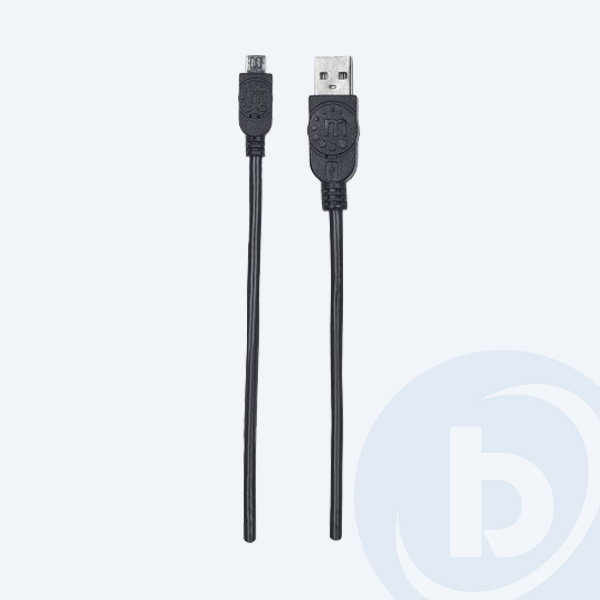 325684 - Cable USB 2.0 Manhattan 325684, 3m, Micro USB, Negro