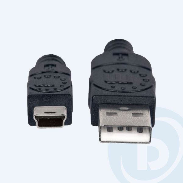 333375 - Cable USB, A Macho/Mini de 5 pines, 1.8m, Negro