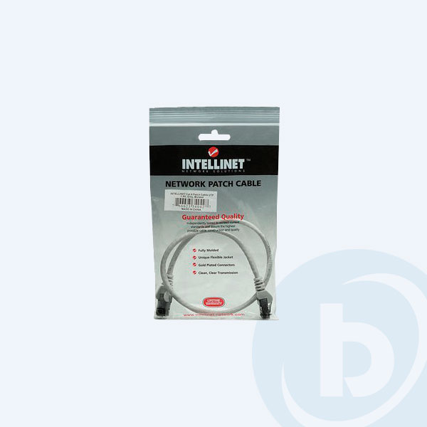 340427 - Cable de red Intellinet, UTP, Tipo: RJ-45 Macho/RJ-45 Macho , 0.5mts, Gris