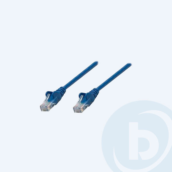 342568  - Cable de red Intellinet, UTP, Tipo: RJ-45 Macho/RJ-45 Macho , 0.5mts, Azul