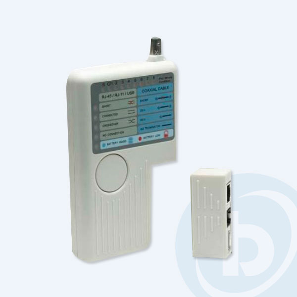 351911 - Probador de Cables Intellinet, RJ-45/RJ-11/USB/BNC