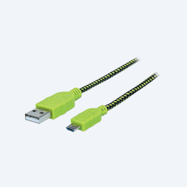 Cable USB 2.0 Manhattan 352772, 1.8M, Micro USB, Negro/Verde
