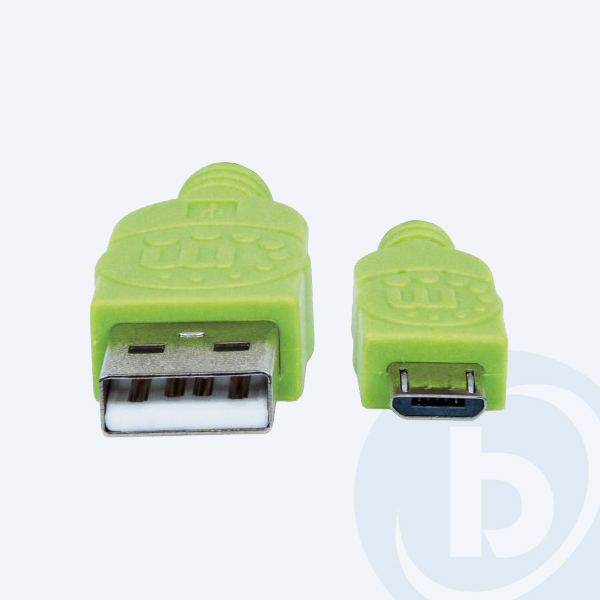 352772 - Cable USB 2.0 Manhattan 352772, 1.8M, Micro USB, Negro/Verde