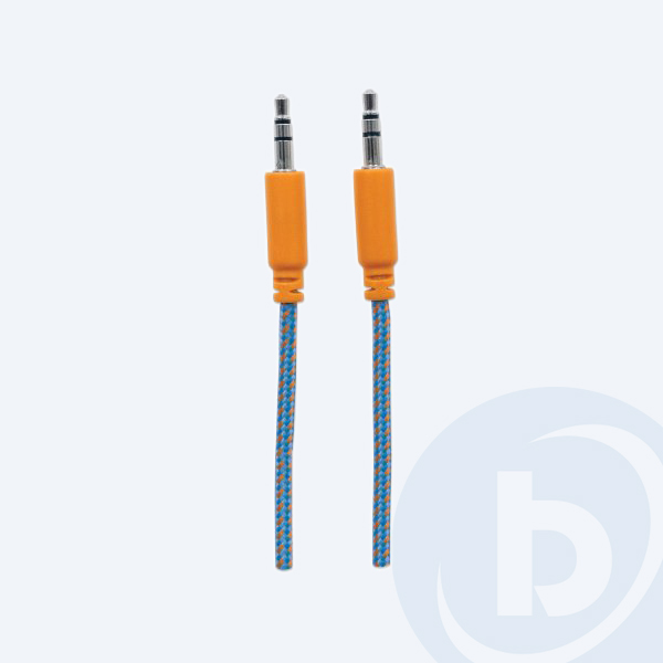 352802 - Extensi&oacute;n de Audio Manhattan 352802, 3.5mm, 1m, Macho/Macho, Azul/Naranja