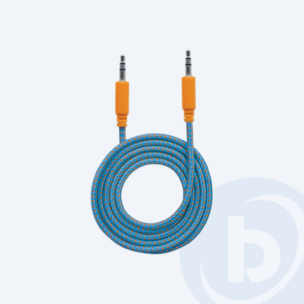 352802 - Extensi&oacute;n de Audio Manhattan 352802, 3.5mm, 1m, Macho/Macho, Azul/Naranja
