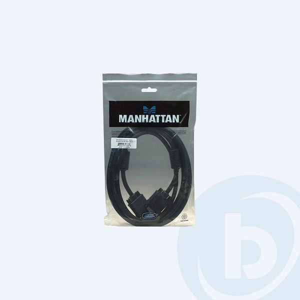 371568 - Cable VGA Manhattan, 11m, Negro, con Ferritas