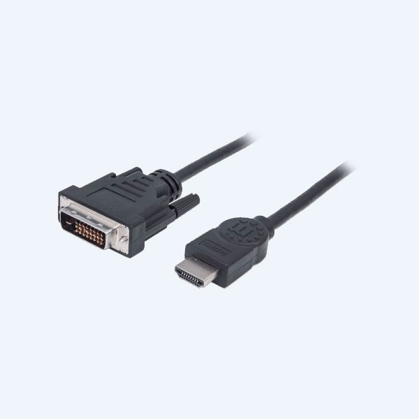 Cable de Video Manhattan HDMI a DVI-D, 1.8 mts, M-M