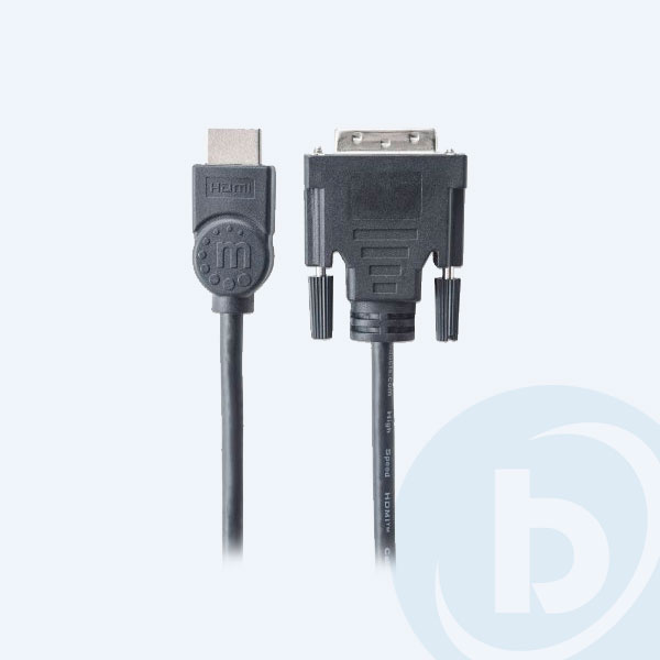 372503 - Cable de Video Manhattan HDMI a DVI-D, 1.8 mts, M-M