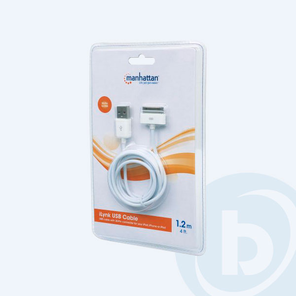 391856 - Cable iLynk USB, A Macho/30 pines Macho, 1.2 m, para iPod/iPhone