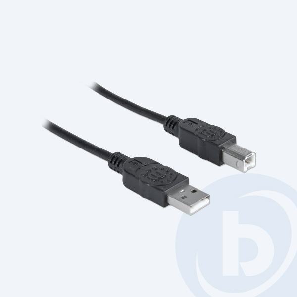 393737 - Extensi&oacute;n USB Manhattan 393737, 1.8M, A Macho, B Macho, Negro