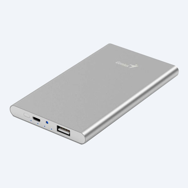 Batería Portátil Genius ECO-U540, 5400MAH, MicroUSB, Gris