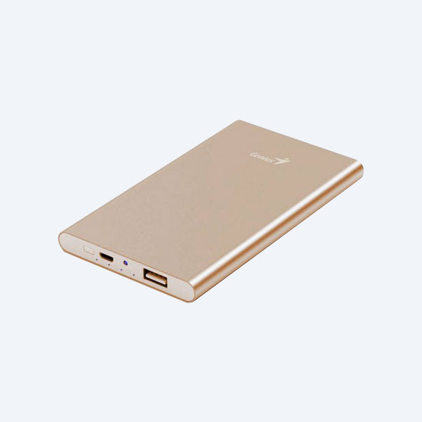 Batería Portátil Genius ECO-U540, 5400MAH, MiscroUSB/ USB, Dorado