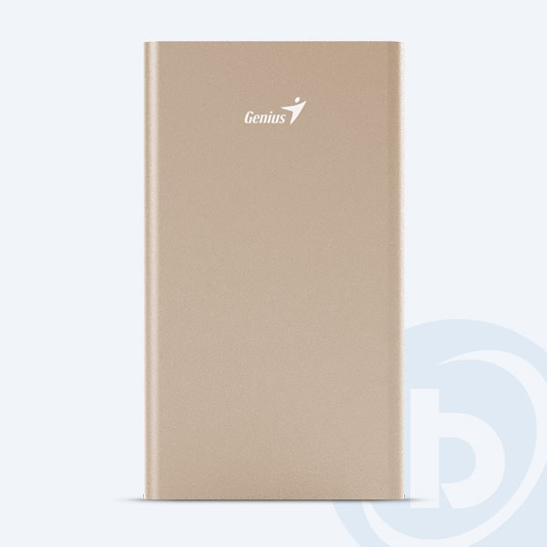 39800016102 - Bater&iacute;a Port&aacute;til Genius ECO-U540, 5400MAH, MiscroUSB/ USB, Dorado