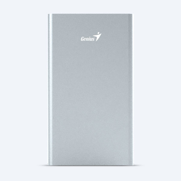 Batería Portátil Genius ECO-U540, 5400 mAh, Micro USB/USB, Gris
