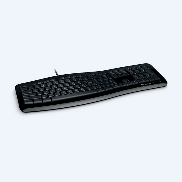 Teclado Microsoft Multimedia Comfort Curve 3000, Alámbrico, USB
