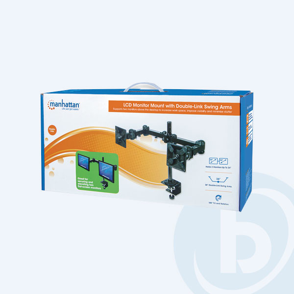 420808 - Soporte para Monitor Manhattan, 2 Monitores