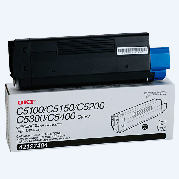 Tóner OKI Data 42127404, Negro, 5000 Páginas, Alto Rendimiento