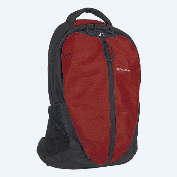 Mochila  Manhattan Air Pack para Laptop, 15.6, Rojo/Negro
