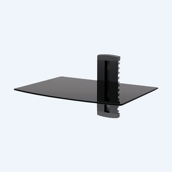 Repisa de pared para DVD Manhattan, Vidrio, 8Kg