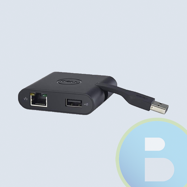470-ABHH - Adaptador Dell DA100, de USB a HDMI VGA USB y RJ45