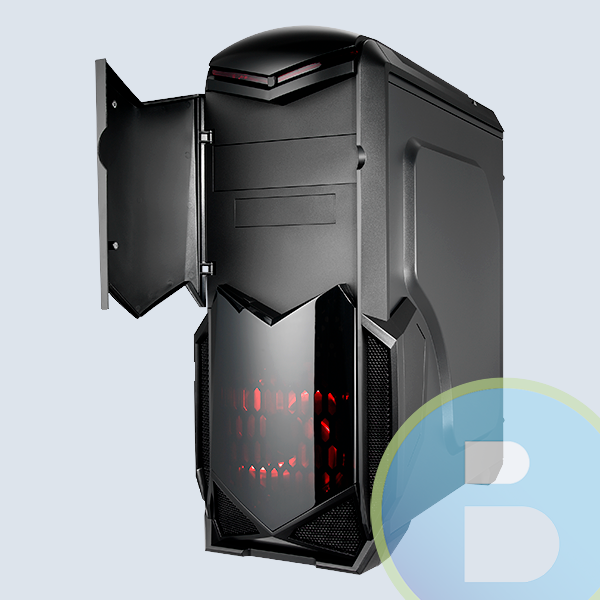 Gabinete AeroCool Battlehawk, ATX/Negro/USB 3.0/AudioMic
