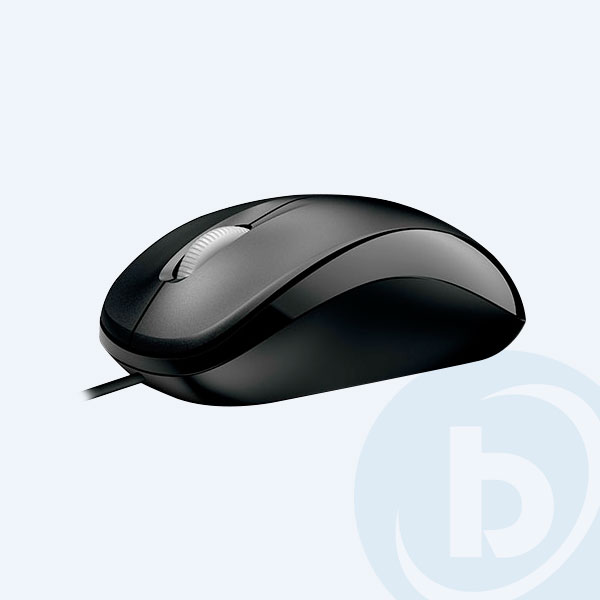 4HH-00001 - Mouse Microsoft 500, Optico, USB, Negro, Compacto