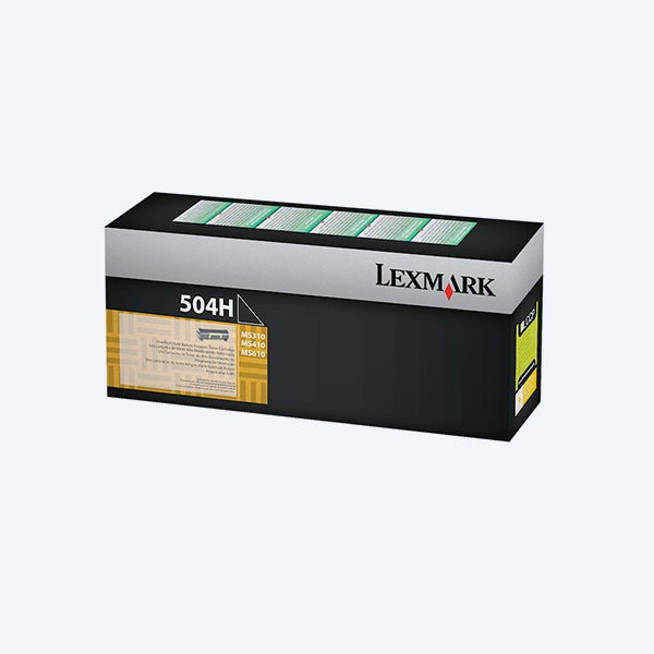 Tóner Lexmark 504H, Negro,  5000 páginas, Alto Rendimiento