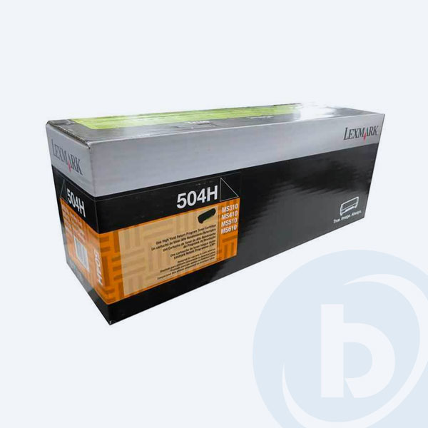 50F4H00 - T&oacute;ner Lexmark 504H, Negro,  5000 p&aacute;ginas, Alto Rendimiento