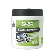 TOALLAS HUMEDAS LIMPIADORAS GHIA 30 PZS PROTECCION ANTIBACTERIAL