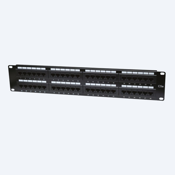 Panel de Parcheo Intellinet 48 Puertos, Cat 5e, Rack, 2U